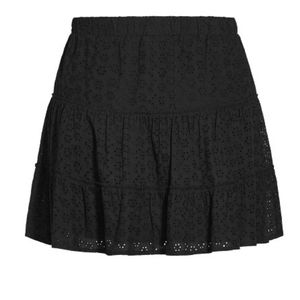 CITY CHIC Sweet Broderie Skirt - Black